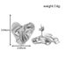 Ins Personalized Stainless Steel Pleated Earrings, Niche Heart-shaped Design, Gold-plated Luxury Earrings Accessories_ipsvogv.com