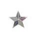 New Menss Hip Hop Colorful Cubic Zirconia Star Pendant Necklace Full Diamond Multi-color Pentagram Charm Brooch Copper_ipsvogv.com