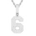 Men's Jewelry S925 Silver Inlaid Moissanite Pendant Solid Digital Pendant Trendy Men And Women Hip Hop Accessories_ipsvogv.com
