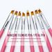 Arte Clavo 8PCS/Set Nail Art Brush Painting Flower Nail Tool Maincure Half Moon Shape Nail French Brushe Smile Petal Drawing Pen_ipsvogv.com