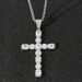 Square Large Zircon Cross Pendant Hiphop Men's Trendy Rap Singer Hip Hop Accessories_ipsvogv.com