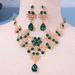 Women's Jewelry Elegant Drop Crystal Necklace And Earrings Set For Wedding, Party, And Special Occasions Water Drop Necklace Accessories_ipsvogv.com