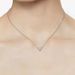 Pair Ortyx Triangle Diamond Necklace Female Element Crystal Clavicle Chain Hanging_ipsvogv.com