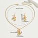 Minimally designed new Forest college style women's necklace earring set, niche inlaid zircon earrings, long collarbone_ipsvogv.com