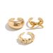 Ins Style Design, Metal Smooth Bow Geometric Thread Opening Ring, Index Finger Ring_ipsvogv.com