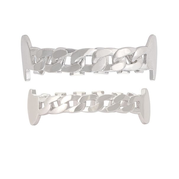 New Hip Hop Braces Chain Hollow Glossy Gold Braces Halloween Costume Braces Hip Hop Accessories_ipsvogv.com