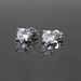Unisex claw single zircon earrings for women, round single diamond earrings, hot selling earrings_ipsvogv.com