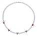 Hip Hop Heartbreak Tennis Chain Necklace For Men And Women - Silver Tone, 46cm & 51cm, Trendy Streetwear Jewelry Tennis Chain_ipsvogv.com