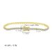 Modern Style Solid Color Sterg Sier Inlay Zircon Tennis Bracelet_ipsvogv.com