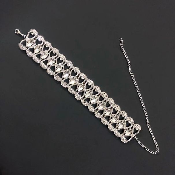 Luxury diamond necklace collar choker fashion women's shiny crystal necklace_ipsvogv.com