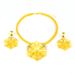 Dubai Gold Bridal Jewelry Saudi Women's Necklace Earring Set_ipsvogv.com