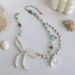 Sweet And Cool Ins Pearl Bow For Women's Ocean Vacation Style Shell Pendant Clavicle Necklace_ipsvogv.com