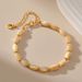 Copper plated K real gold shell beads irregular creative bracelet niche temperament women's design sense hand jewelry_ipsvogv.com