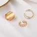 Hot Selling Wide Cut Hollow Chain Ring For Women With Double-layer Open 3-piece Set_ipsvogv.com