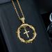 Fashion Personality Thorn Cross Creative Pendant Necklace Jewelry_ipsvogv.com
