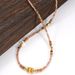 3 Cm Faceted Orange Amber Zircon Natural Stone Bracelet Necklace Clavicle Chain Maillard Style_ipsvogv.com
