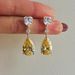 Cao Shi Ruili Magazine Pear Shaped With Light Luxury And Versatile Design Sense Water Drops Zircon Women's Earrings_ipsvogv.com