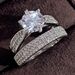 Three Heroes Couple Luxury Combination Plain Ring, Ring Set, Wedding Handicraft_ipsvogv.com