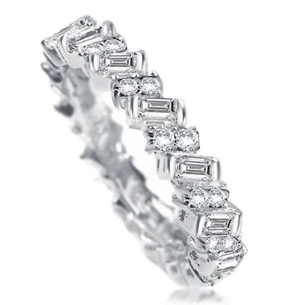 Cao Shi Fashion Ins Jewelry Personalized Trendy New Square Diamond Women's Copper Set Full Circle Zircon Tail Ring_ipsvogv.com