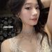 Mangxing Sparkling Diamond Zircon Double Layer Clavicle Chain Light Luxury Choker Sweet Cool Spicy Girl Non Fading_ipsvogv.com
