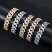 2023 New Selg Hip Hop Inlaid With Water Hand Decoration Men's Bar Cuban Chain 14mm Dia Personalized Bracelet_ipsvogv.com