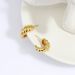 Sterg Sier Plated K Gold Simple Temperament Twist Earrings Women's New Tide Ins_ipsvogv.com
