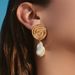 Special classic retro pearl earrings copper plated K real gold temperament French high end earrings_ipsvogv.com