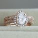 New Set Classic Pear Shaped Water Drop Zircon Engagement Ring Fashion Women's Trendy Handicrafts_ipsvogv.com