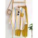 Women's Plus Size Women's Clothing Summer Slightly Fat MM Fashionable Loose Slim Comfortable Casual Striped Suit_ipsvogv.com