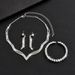Bridal Jewelry Exquisite Fashion OL Claw Chain Rhinestone Fox Tail Necklace Earring Set 472_ipsvogv.com