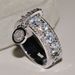 Jewelry Fashion Creative Zircon Women's Gold Plated Disc Ring_ipsvogv.com