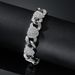 Exaggerated Personality Full Cuban Peach Heart Necklace Water Diamond Love Clavicle Neck Chain Hip Hop Jewelry_ipsvogv.com