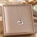 Love Titanium Steel Necklace For Women With A High-end Feel, Small Freshness, Light Luxury, Fashionable, Drip Oil Micro_ipsvogv.com