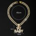 Unisex Hot Selling Hip Hop Letter Necklace Men's Retro Personality Alloy Full Diamond 90'S BABY Pendant_ipsvogv.com
