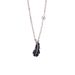 Black Crystal Feather Necklace For Women Light Luxury Niche Fashion Leaves Using Elements_ipsvogv.com