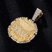 Hip hop necklace World famous painting medal The Last Supper diamond pendant necklace for men_ipsvogv.com