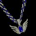 Minority Alloy Personality Blue Wing Pendant Diamond Hip-hop Necklace Jewelry Accessories For Men_ipsvogv.com