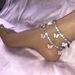 popular acrylic rhinestone Anklet resin butterfly pendant jewelry beach vacation shiny foot decoration Anklet_ipsvogv.com