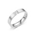 Fashionable Temperament With Zircon Titanium Steel Couple Ring, Korean Version Versatile Tail Ring_ipsvogv.com