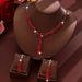 Women’s Jewelry Set Fashion Fashion Trend Zircon Luxury Necklace Earrings Set Ins Black Wheat Ear Set Live Broadcast_ipsvogv.com