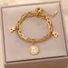 Little Bear Love Titanium Steel Bracelet Female Ins High End Simple Double Layer Handmade Jewelry Does Not Fade_ipsvogv.com