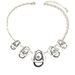 American hip-hop earrings long necklace set with personalized drip oil design, diamond studded earrings, light luxury_ipsvogv.com