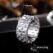 Cao Shi's New Exquisite Full Diamond Zircon Wedding Ring, Women's Fashion Ring Jewelry_ipsvogv.com