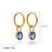 Unisex Copper Plated Diamond Colored Earrings Simple And Fashionable Light Luxury High End Retro Niche Temperament Earrings_ipsvogv.com