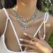 Colorful Irregular Crushed Stone Collarbone Dopamine Spicy Girl Style Elf Mushroom Sun Necklace_ipsvogv.com