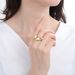 Simple Color Preserving Personality Leaf Irregular Ring Opening Adjustable Unisex Hand Jewelry INS_ipsvogv.com