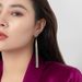 Gold-Plated Copper Wheat Spike Tassel Heavy Craft For Women High-End Luxury Style S Silver Needle Earrings_ipsvogv.com