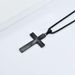 Hip hop style high gloss titanium steel cross necklace niche personality light cross pendant_ipsvogv.com