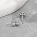 Sweet Japanese and Korean style women's bow with zircon inlay, niche high-end design earrings, versatile earrings_ipsvogv.com