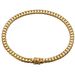 Men's Jewelry K Gold Cuban Necklace Brass Men's Whip Chain Necklace Bracelet Short Clavicle Chain_ipsvogv.com